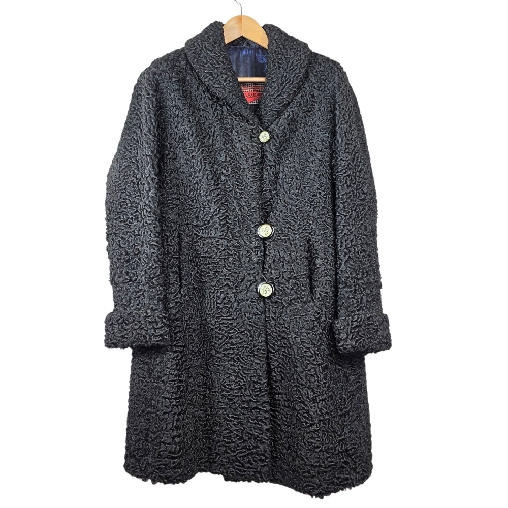 J.B Laliberté Quebec  Vintage Persian curly lamb Coat